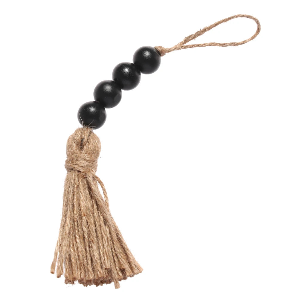 Handmade Wood Bead Tassel Pendant – Closet Hanging Decoration Hanging Tassel Pendant Nixie