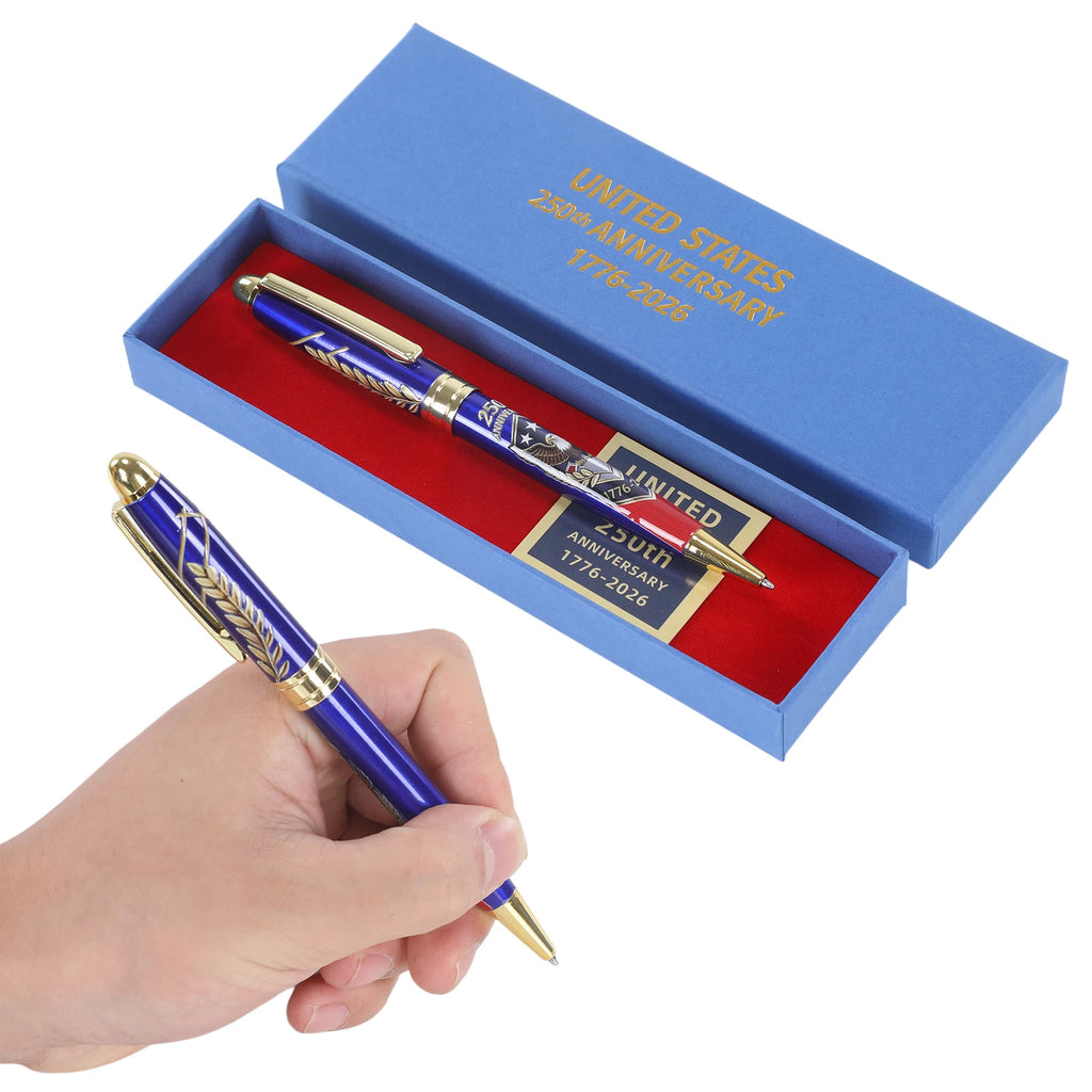 250th Anniversary Patriotic Commemorative Pen 1776–2026 Gift Commemorative Ballpoint Pen Nixie