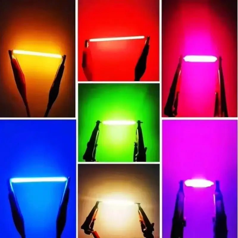 COB LED Ceramic Filament 3V 38mm Multicolor 10PCS – DIY Edison Bulb LED Lighting Filament Nixie