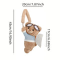 Cute Bear Car Tissue Box Holder – Plush Car Decor Accessory