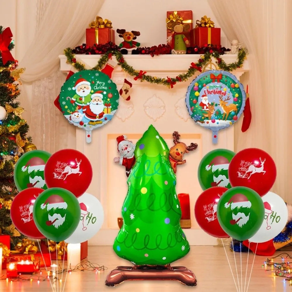 Large Standing Christmas Foil Balloons – Santa & Snowman Christmas Foil Balloon Nixie