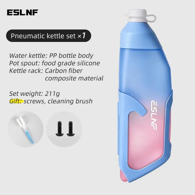ESLNF 680ml Aerodynamic Cycling Water Bottle with Cage Cycling Water Bottle Nixie Gradient Blue