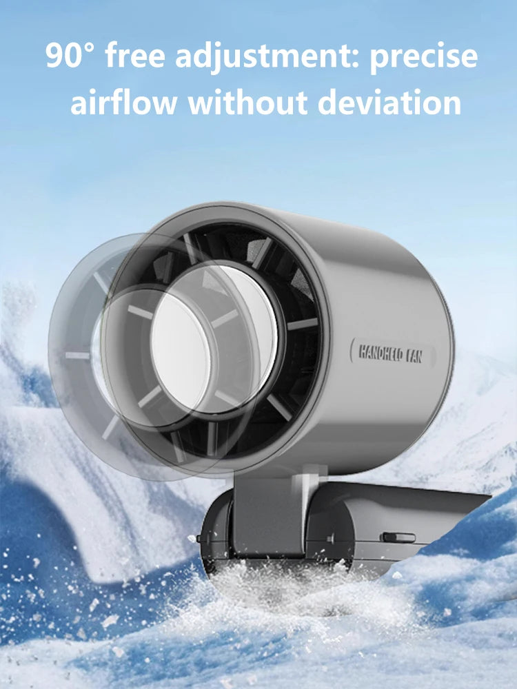 Portable Handheld Fan 100-Speed Foldable Rechargeable USB-C Handheld Portable Fan Nixie