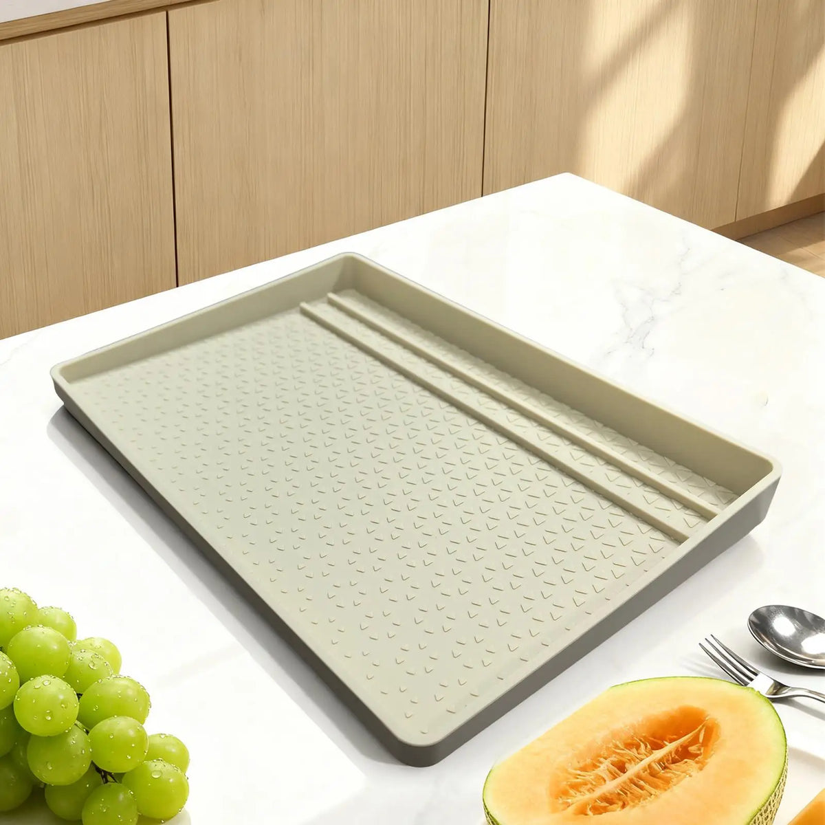 Silicone Crumb Catcher Tray – Non-Slip Toaster Mat & Storage Pad Silicone Kitchen Tray Nixie