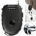 4-Digit Retractable Cable Lock – Helmet, Bike & Luggage
