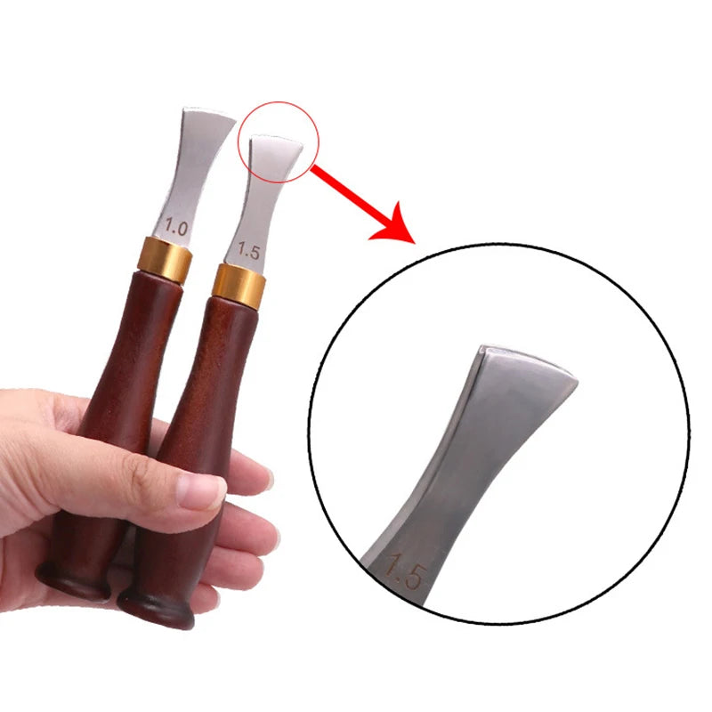 Leather Edge Creaser Tool – Stainless Steel Hot Press Liner Leather Crafting Tool Nixie