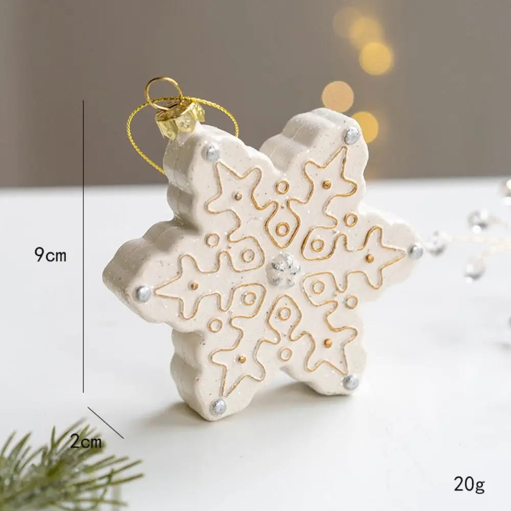 Snowman House Christmas Ceramic Pendant Ornament | Décor