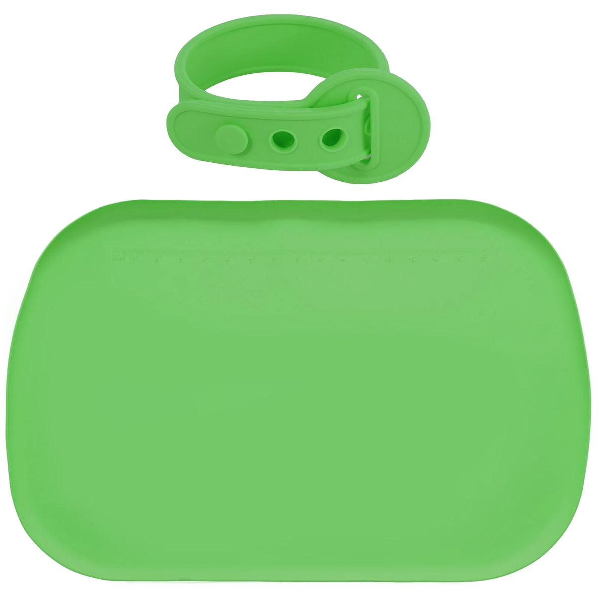 Large Silicone Art Mat Raised Edges – Non-Stick DIY Craft Mat Silicone Craft Mat Nixie green