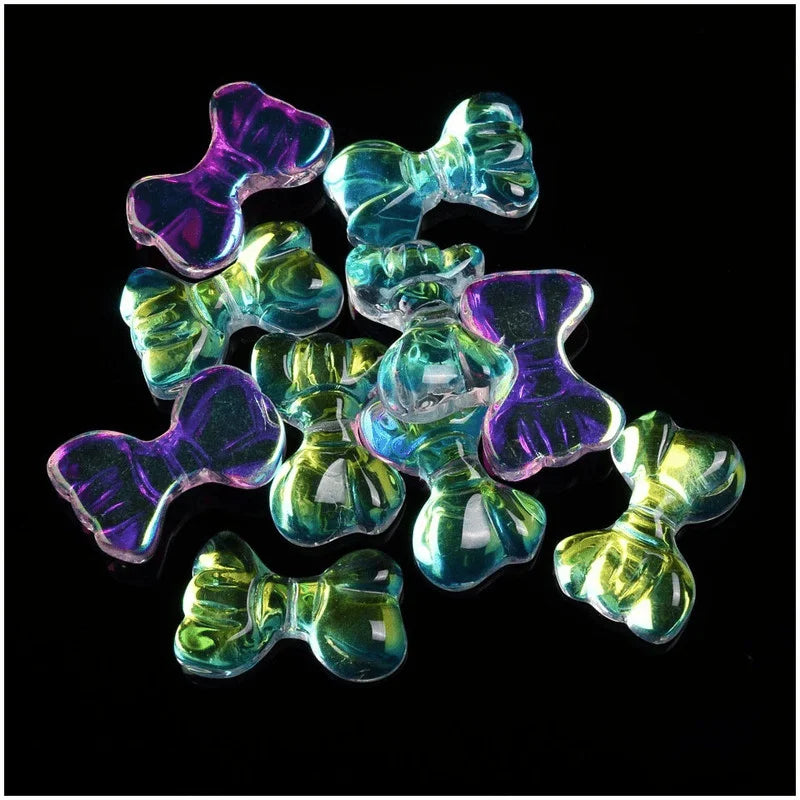 20pcs AB Glass Flower Beads for DIY Jewelry Making Glass Jewelry Beads Nixie
