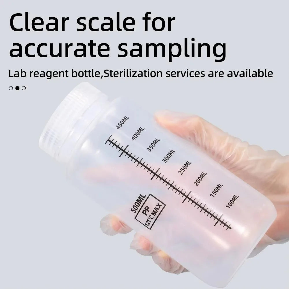 Wide Mouth Transparent Reagent Bottle 30–1000ml | Lab & Home Reagent Storage Bottle Nixie