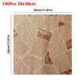 100Pcs Greaseproof Baking Paper Sheets – 5 Sizes | Food-Safe Baking Paper Sheets Nixie 100Pcs 30x30cm