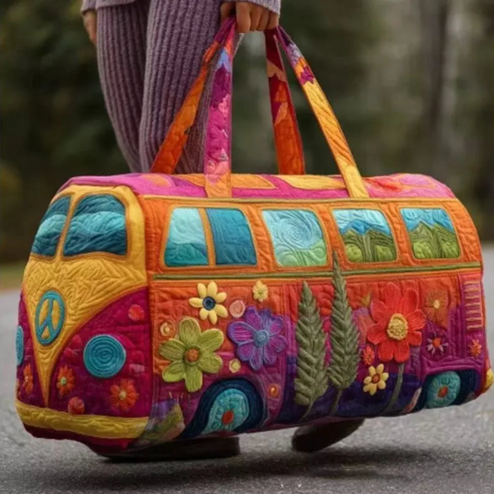 Quilted Duffle Bag 3D Print – Large Capacity Travel & Gym Bag Quilted Duffle Bag Nixie 01