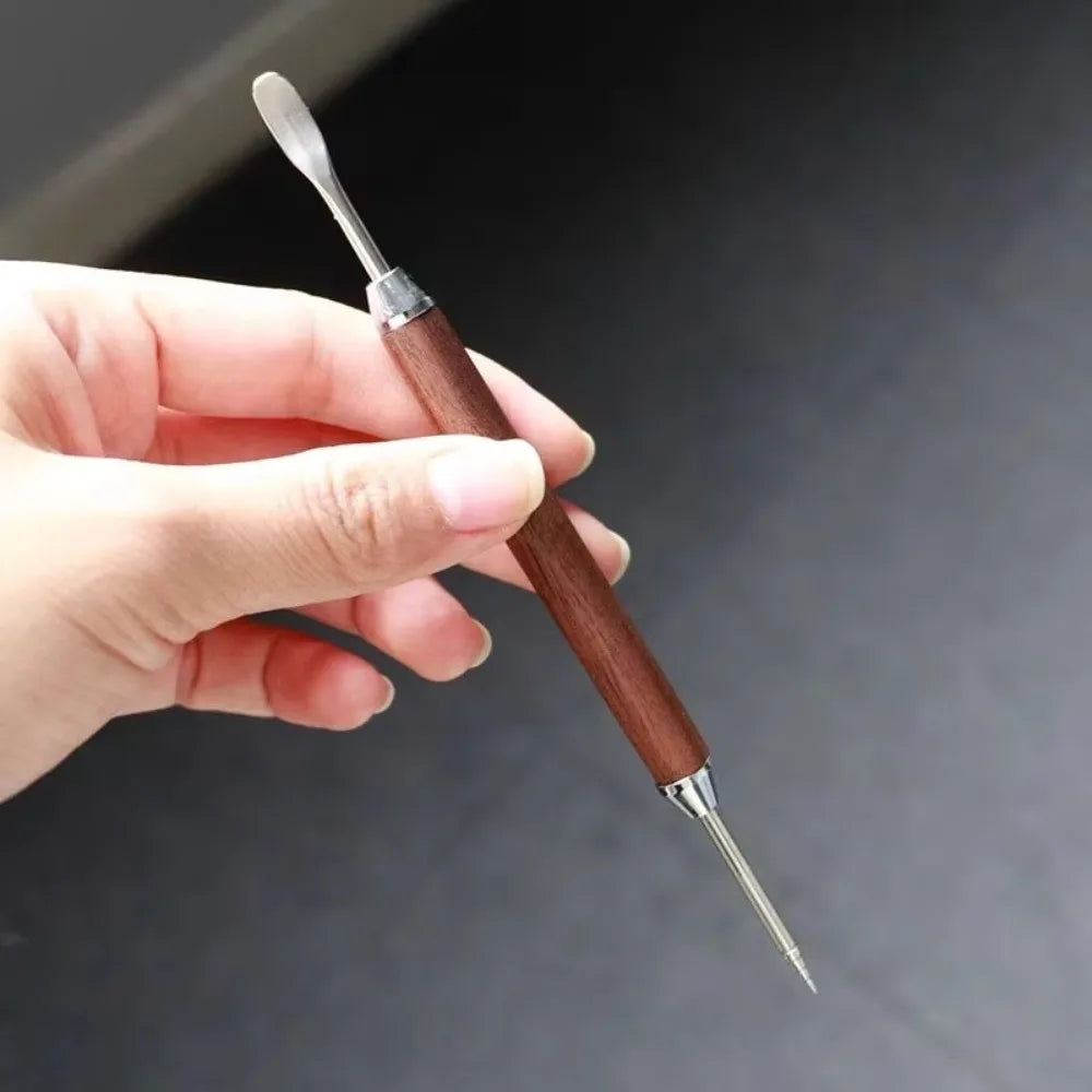 Wooden Handle Coffee Latte Art Pen – Needle & Spatula Tool Coffee Art Tool Nixie
