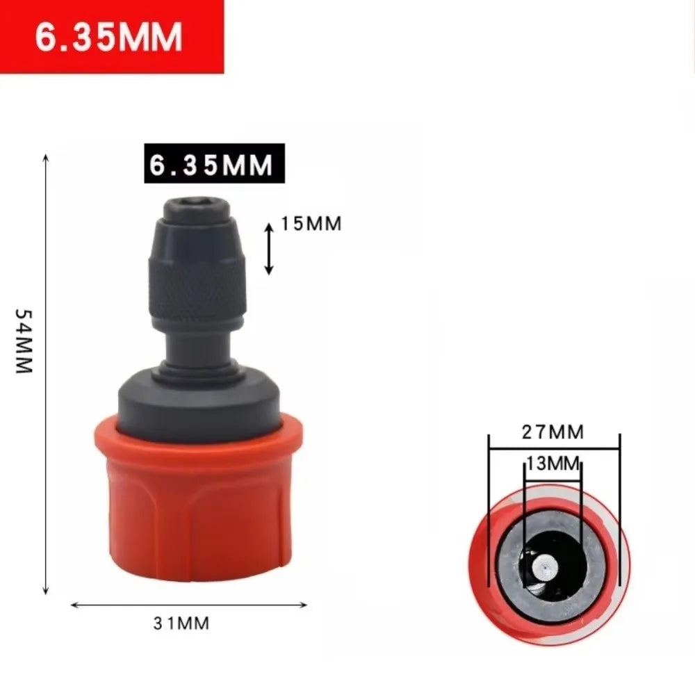 Quick Release Drill Conversion Chuck – 1/4" Hex Shank Drill Chuck Adapter Nixie