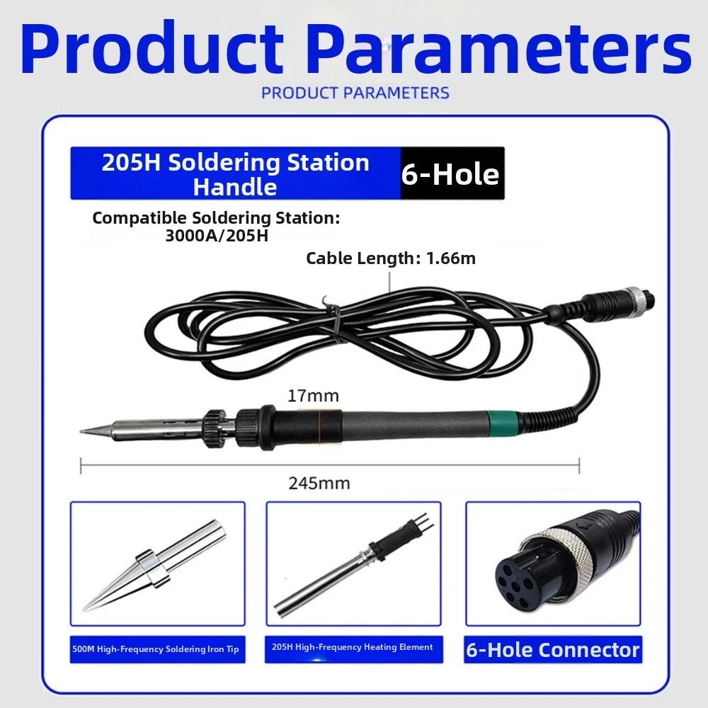 203H 60W Universal Soldering Iron Handle for 936 & 907 Stations Soldering Iron Handle Nixie