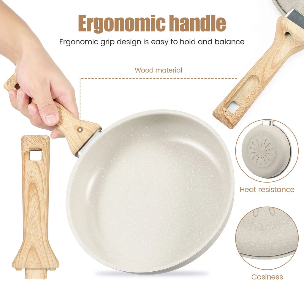 Nixie Nonstick Frying Pan Skillet – Maifanite Coating Nonstick Frying Pan Nixie