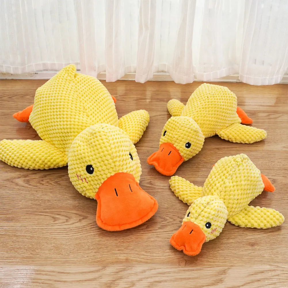 Dog Calming Duck Plush Squeaky Chew Toy – S, M & L Sizes Dog Plush Toy Nixie