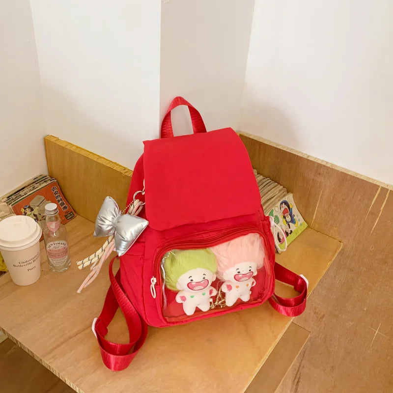 Nixie Transparent Lightweight Backpack for Girls & Women