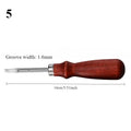 Leather Manual Groover U-Shape Slotting Tool – DIY Leathercraft Leather Grooving Tool Nixie 5