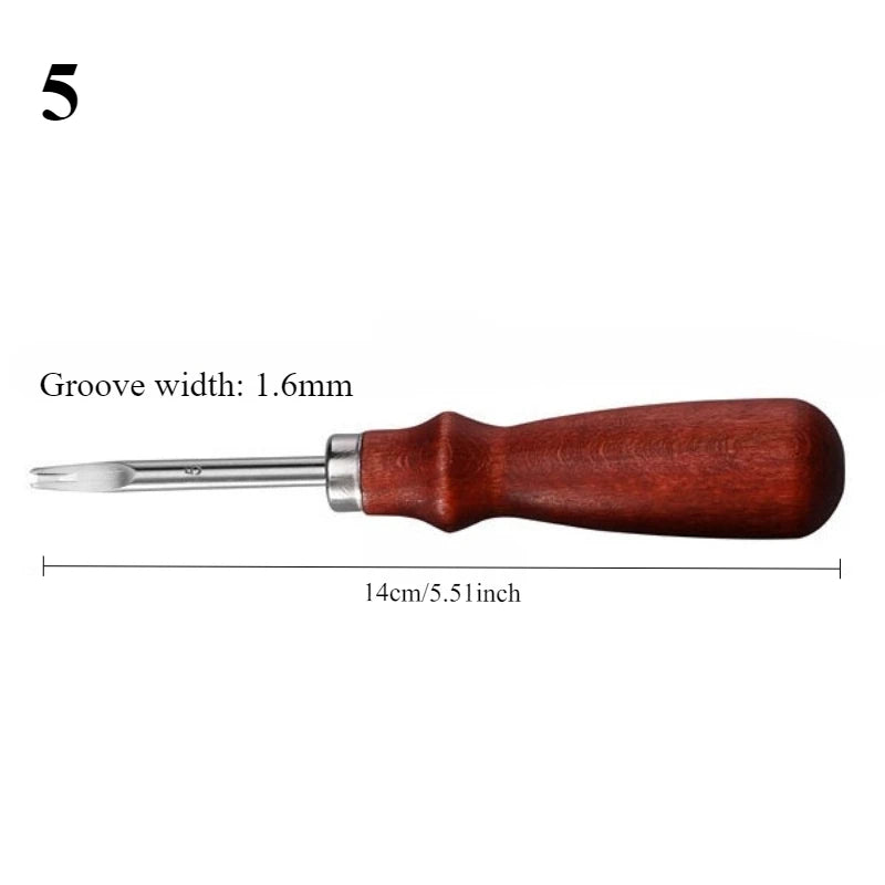 Leather Manual Groover U-Shape Slotting Tool – DIY Leathercraft