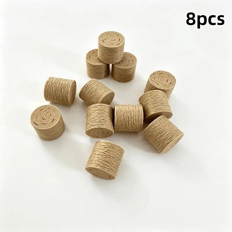 Miniature Hay Bale Ornaments – 8 or 16 Pcs Farm Scene Decor