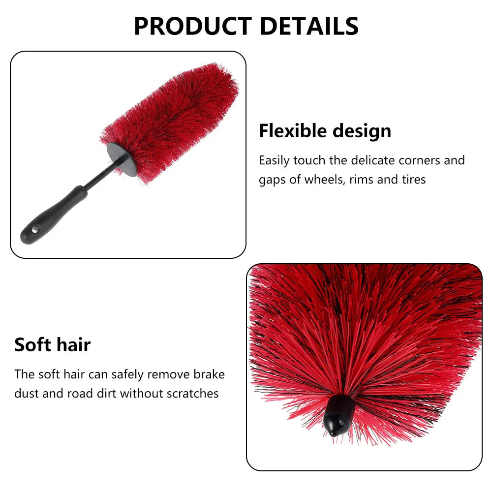 45cm Car Wheel & Rim Cleaning Brush – Soft Non-Scratch Detail Tool Wheel Cleaning Brush Nixie