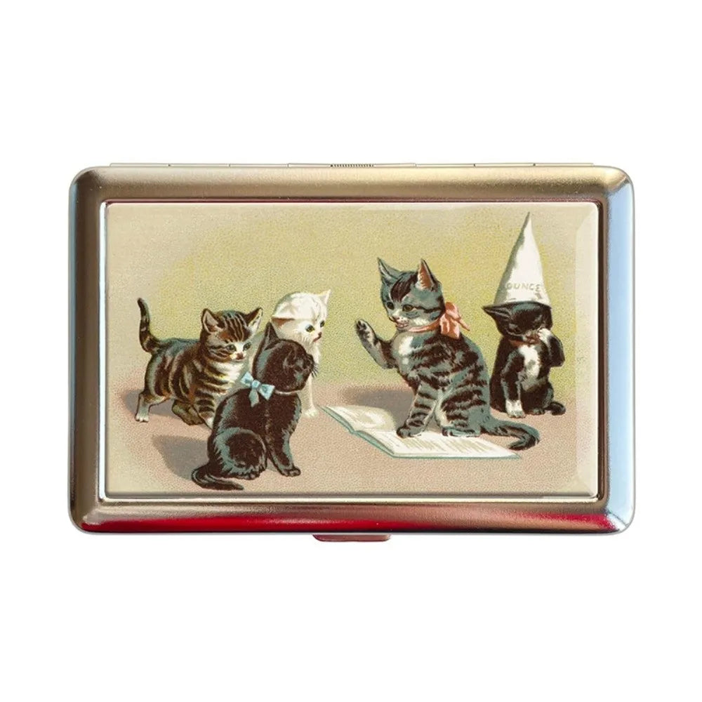 Vintage Metal Card Case | Multi-Function Business Card Holder