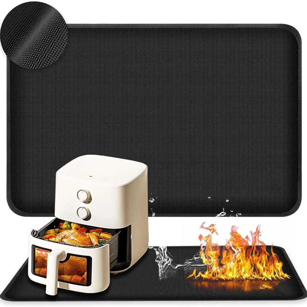Oilproof BBQ Grill Mat | Fire Retardant Fiberglass Pad BBQ Grill Mat Nixie