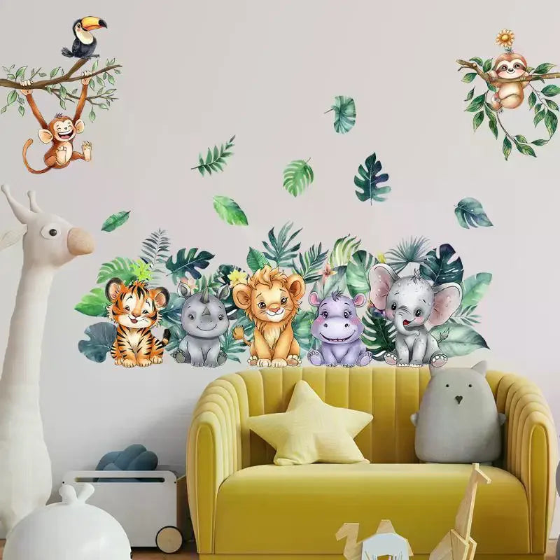 Forest Animals Kids Wall Stickers – Nursery Vinyl Decals Kids Wall Decals Nixie