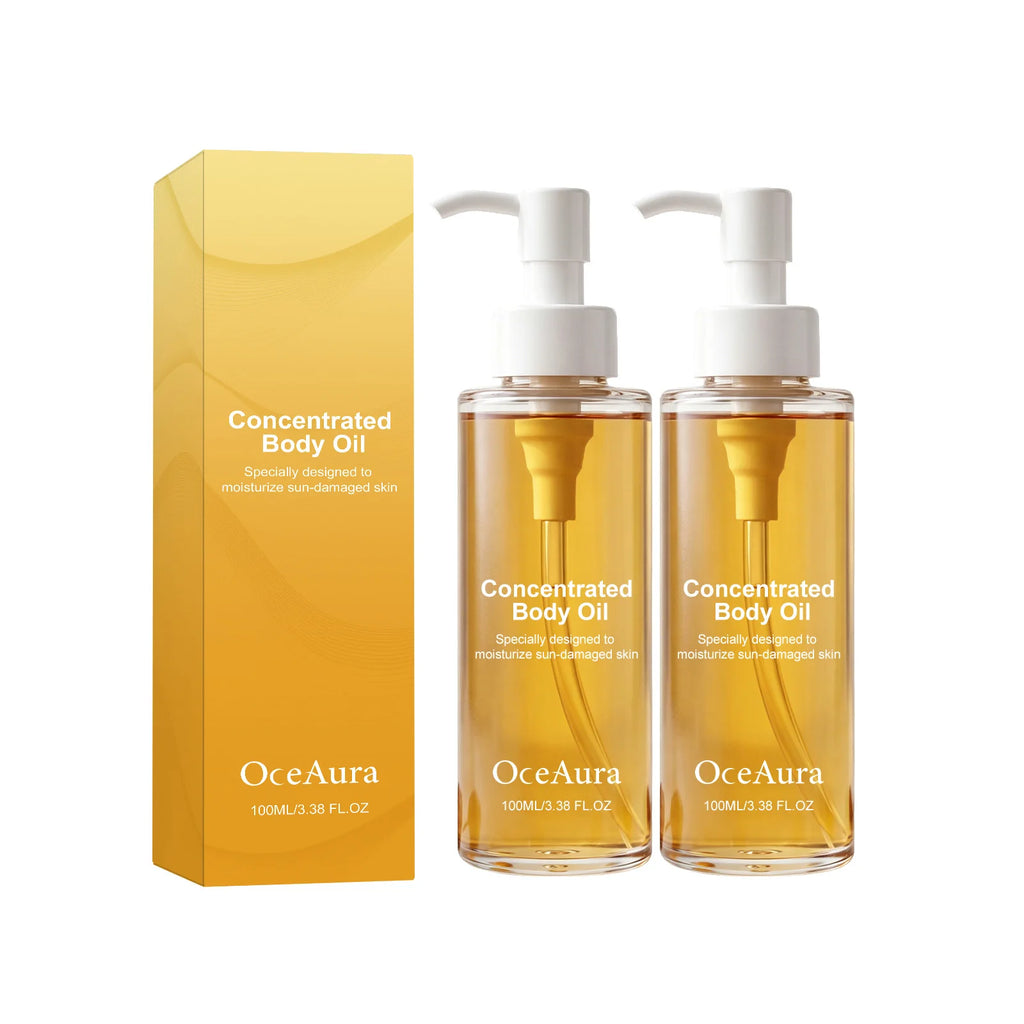 OceAura Golden Body Oil – Lightweight Hydrating Daily Glow Body Oil Nixie 2pcs 100ml