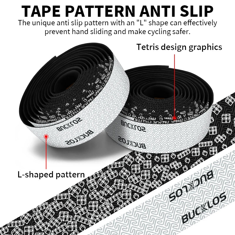 BUCKLOS Road Bike Handlebar Tape – Anti-Slip PU+EVA Bar Tape Bicycle Handlebar Tape Nixie