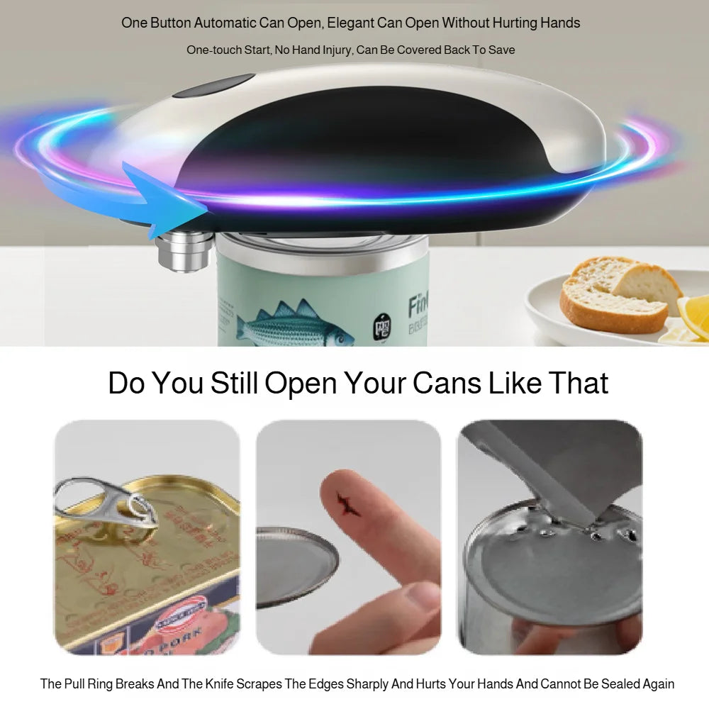 Nixie Electric Can Opener – Rechargeable One-Touch Automatic