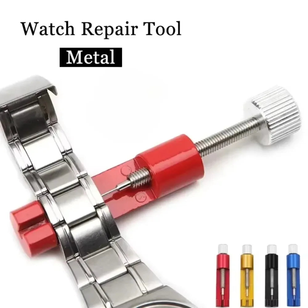 Watch Band Link Remover Kit – Adjustable Steel Tool + 3 Pins Watch Repair Tool Nixie