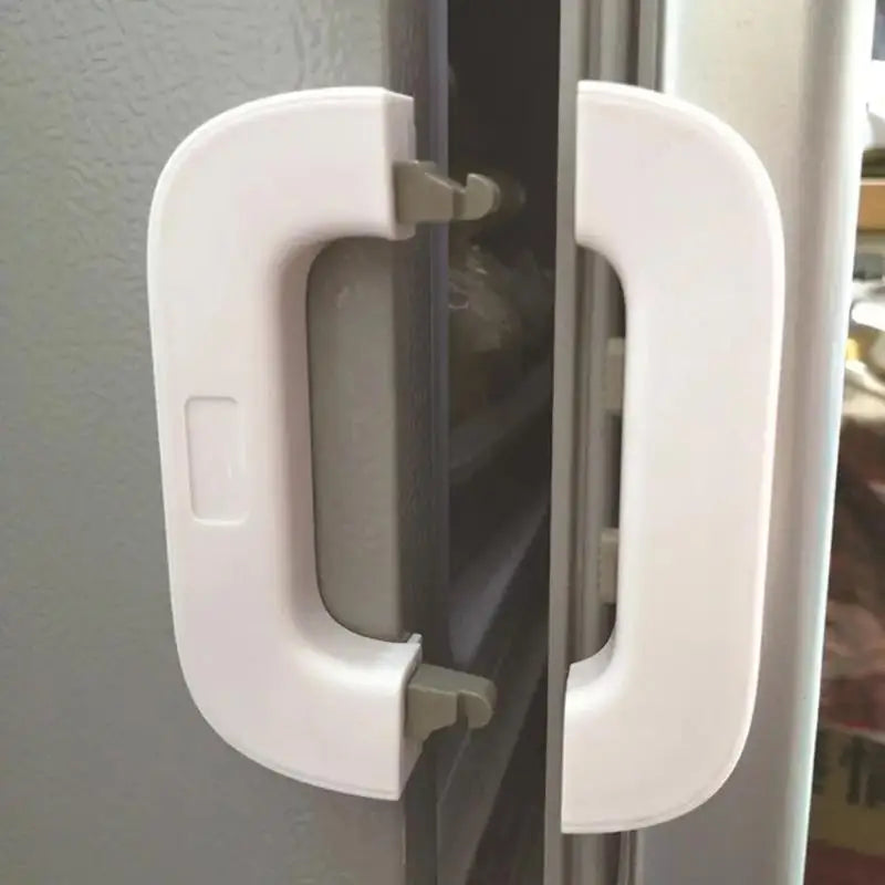 Toddler Safety Fridge Lock – No-Drill Adhesive Cabinet Latch