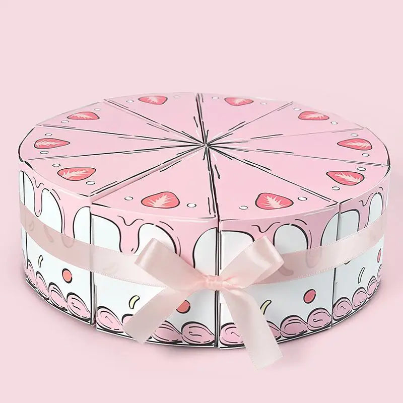 10Pcs Triangle Cake Paper Gift Boxes – Party Favor Treat Boxes Party Favor Boxes Nixie A1