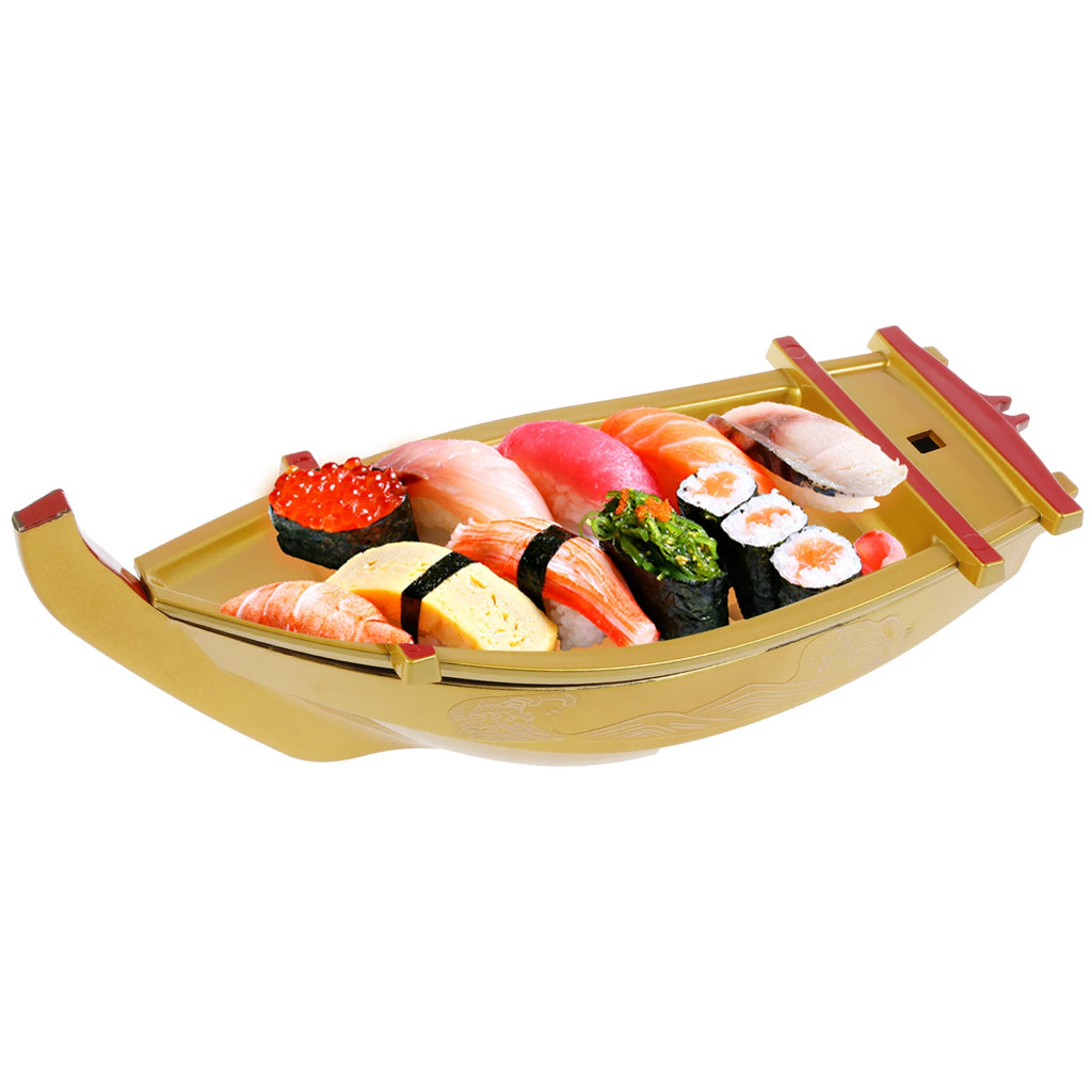Japanese Sushi Boat Serving Tray – Reusable ABS Plastic