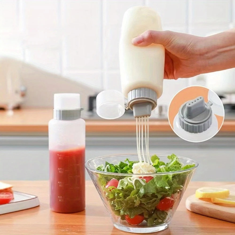 350ml 5-Hole Condiment Squeeze Bottle | Sauce Dispenser