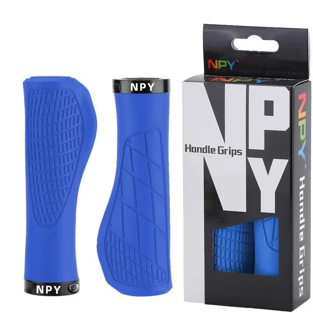 Lock-On MTB Handlebar Grips Anti-Slip Rubber BMX Bike Grips Bike Handlebar Grips Nixie BLUE