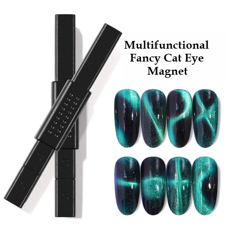 Double-Headed Cat Eye Nail Magnet 3D Tool for Gel Polish Art Nail Art Magnet Nixie