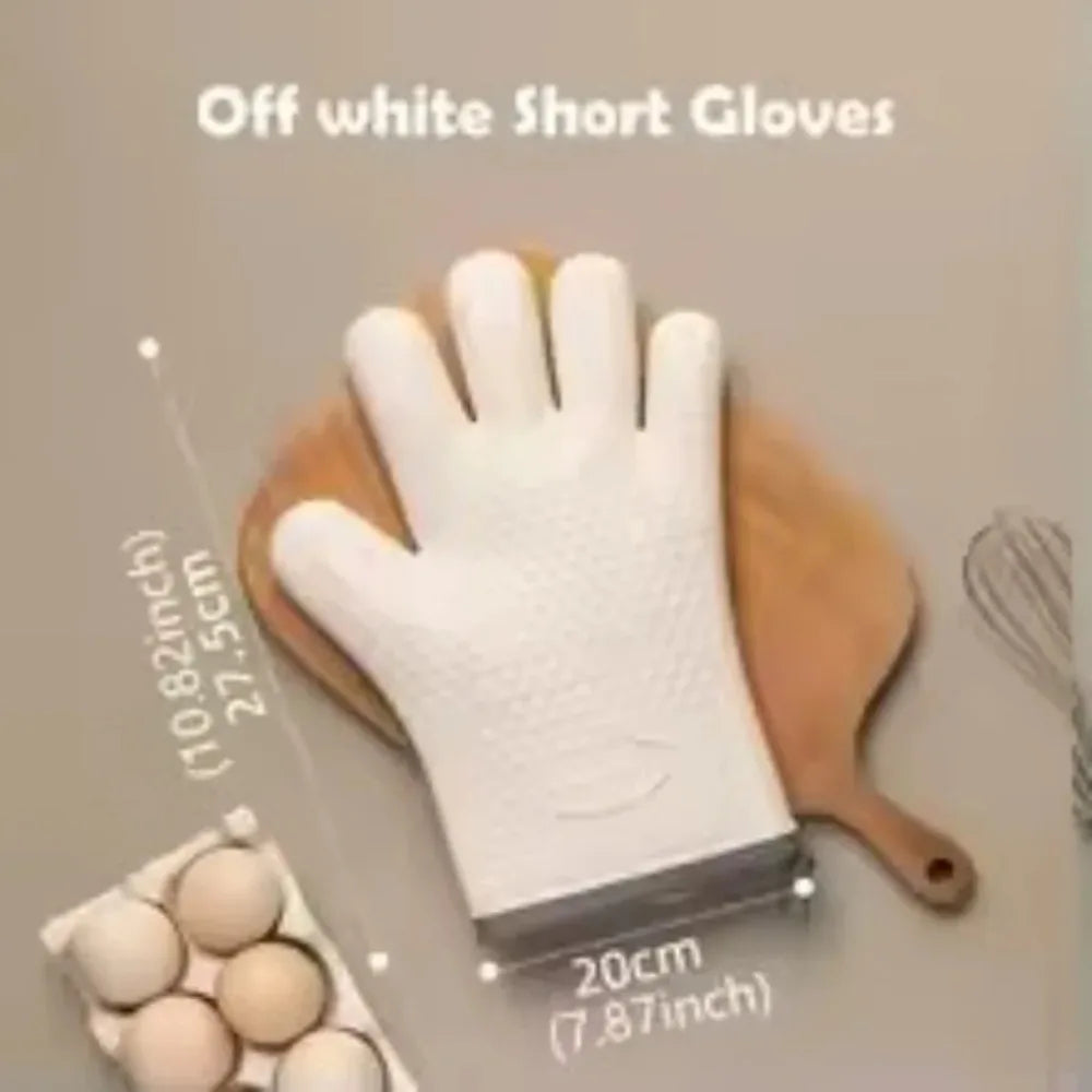 Silicone Oven Gloves | Heat Resistant BBQ & Baking Mitts Silicone Oven Gloves Nixie