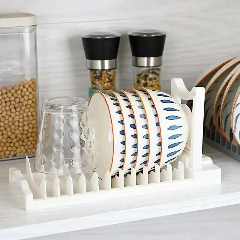 Kitchen Dish Drying Rack – Multi-Slot Countertop Plate Holder Dish Drying Rack Nixie