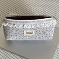 Floral Lace Pencil Case – Large Capacity Student Pouch Pencil Case Pouch Nixie Grey Floral