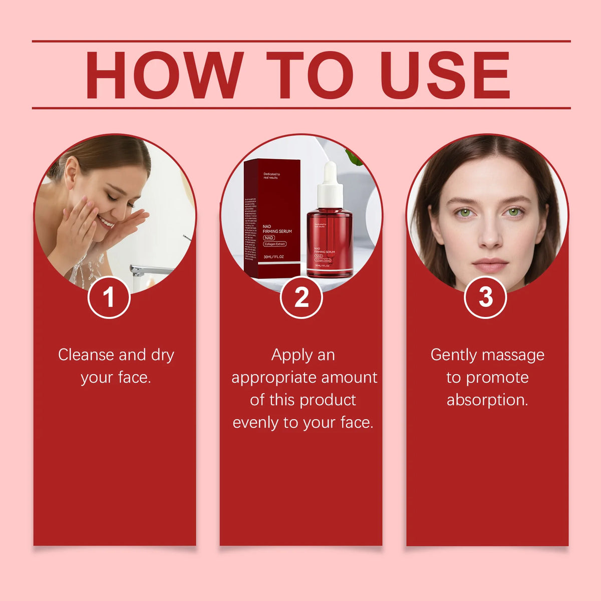 NAD+ Collagen Firming Serum – Hydrating Facial Essence 30ml Facial Serum Nixie