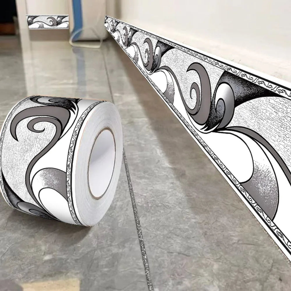 Self-Adhesive Skirting Line Wall Strip 5/10M | 8 Colors