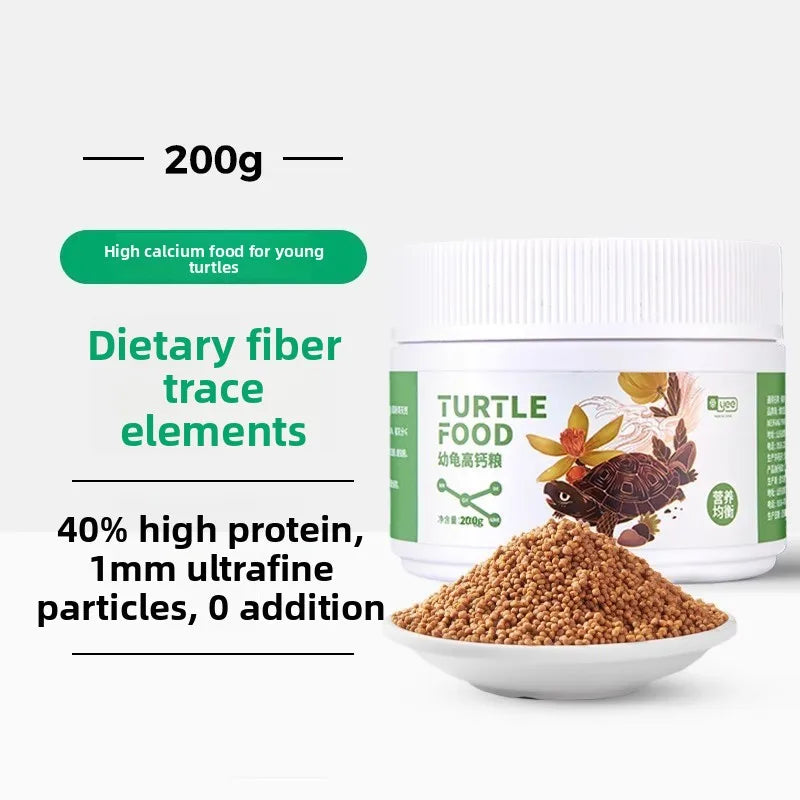 Yee Turtle Food for Young & Adult Turtles – 200g Granules Turtle Food Nixie