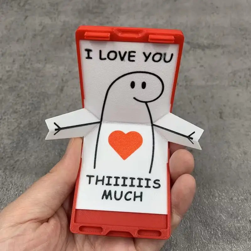 3D Printed Love Mailbox Desktop Ornament – Cute Novelty Gift Desktop Decor Ornament Nixie