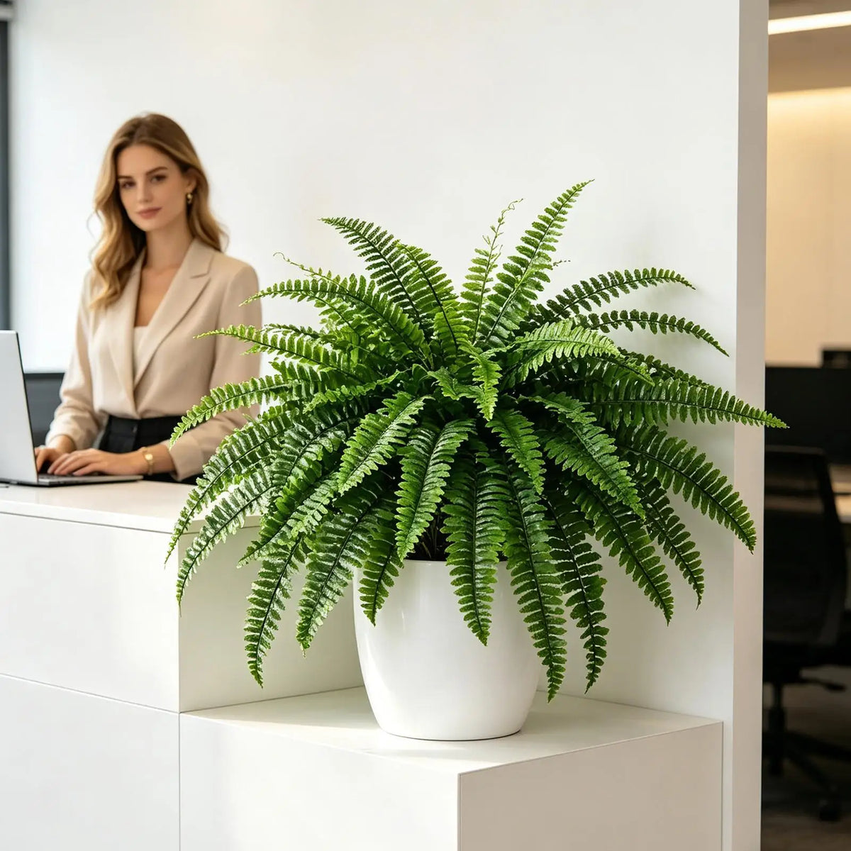 52cm UV Resistant Artificial Fern – 26 Leaves Fake Plant Décor Artificial Plant Nixie