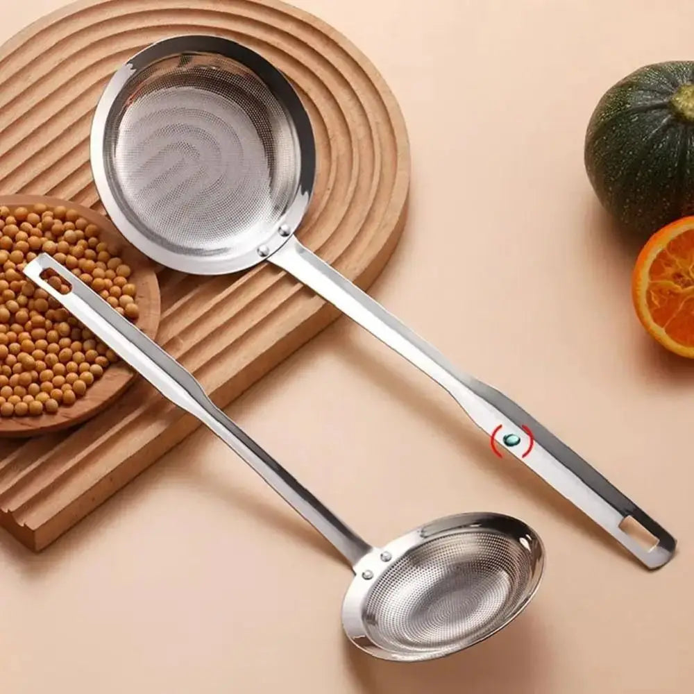 Stainless Steel Oil Strainer Fine Mesh Skimmer Spoon | S & L Kitchen Skimmer Spoon Nixie
