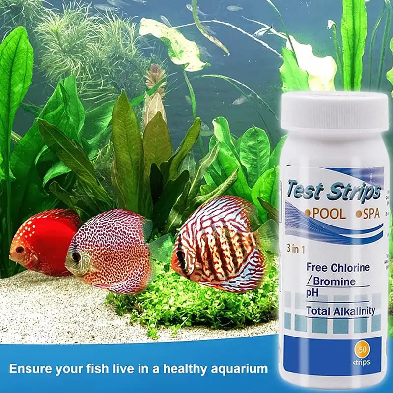 8-in-1 Aquarium Water Test Strips – Fish Tank & Reef Kit