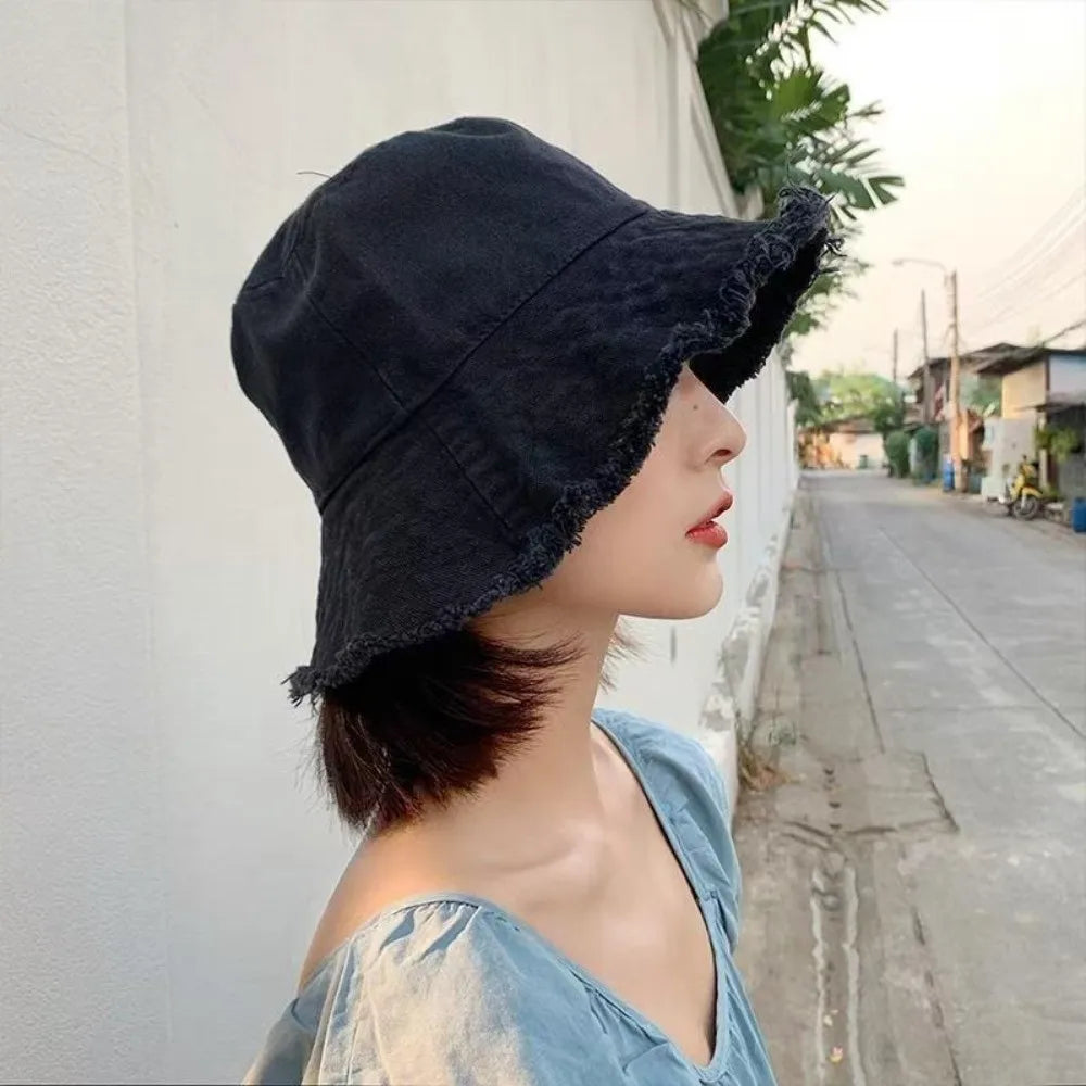Cotton Bucket Hat Foldable Unisex Sun Hat – Beach Fisherman Cap Bucket Hat Nixie